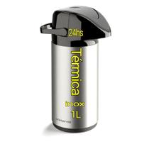 café caramello Garrafa Térmica de pressão 1L Aço Inox café Água quente Por 24 Horas