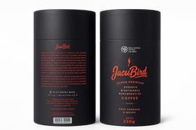 Cafe coffe Organico grãos Jacu Bird Lata 250g Camocim