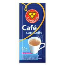 Café com Leite 3 Corações 10 Sachês com 20g Cada