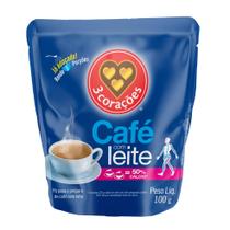 Café com Leite 3 Corações com Cálcio Refil 100g
