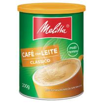 Café com Leite Solúvel Clássico Melitta Lata 200g
