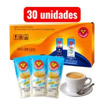 Café Com Leite Zero 3 Corações 30 Sachês Com 20g Cada