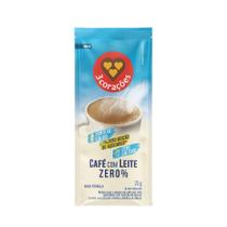 Café Com Leite Zero% 3 Corações 30 Sachês com 20g Cada Café Com Leite Zero% 3 Corações 30 Sachês com 20g Cada