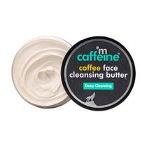 Café com manteiga de limpeza facial com cafeína e óleo de karité e coco