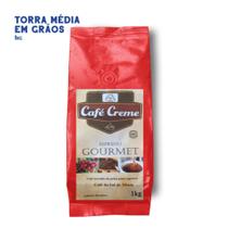 Café Creme Gourmet Torrado Em Grãos Torra Média Pct 1kg
