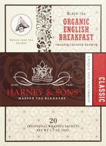 Café da manhã inglês orgânico Tea Harney & Sons 20 sachês Café da manhã inglês orgânico Tea Harney & Sons 20 sachês
