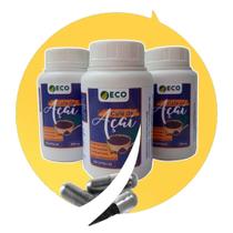 Cafe de açaí em capsulas 500mg 03 frascos 150 comprimidos original eco viveiro