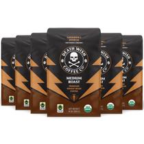 Café Death Wish Torra Média Grãos Inteiros 283g Pacote com 6 Café Death Wish Torra Média Grãos Inteiros 283g Pacote com 6