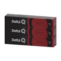 Café Delta Q Intensidade 10 Qalidus Kit 3 Caixas 30 Cápsulas