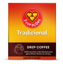Café Drip Coffee Sache Individual 3 Corações Unidade 10g Café Drip Coffee Sache Individual 3 Corações Unidade 10g
