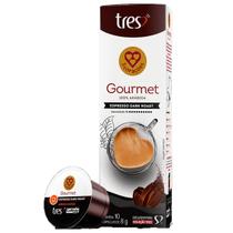 Café em capsula 3 corações gourmet dark roast 10x8g Café em capsula 3 corações gourmet dark roast 10x8g
