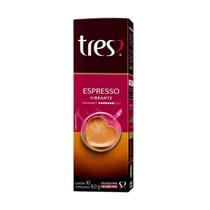 Café em capsula 3 corações tres espresso vibrante 10x8g Café em capsula 3 corações tres espresso vibrante 10x8g