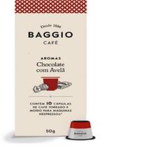 Café em cápsula compátivel nespresso aroma choco avelã baggio - 10caps