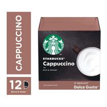 Café em cápsula nescafé dolce gusto cappuccino starbucks 12 caps