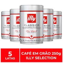 Café em Grão, Illy, 5 Latas de 250g