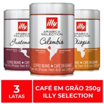 Café em Grão, Illy Selection, 3 Latas de 250g Café em Grão, Illy Selection, 3 Latas de 250g
