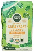 Café em Grão Orgânico Whole Foods Market 340g Torra Clara Café em Grão Orgânico Whole Foods Market 340g Torra Clara
