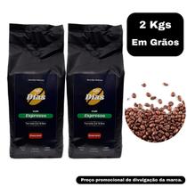 Café em Grãos Gourmet Arábica Artesanal Sul de Minas Espresso 2kgs Kit - CD Café Dias