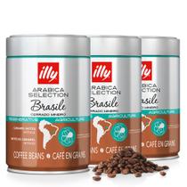 Café em Grãos Illy Brasile Cerrado Mineiro Kit 3 Latas 250g