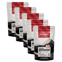 Café em Grãos Importado Colombiano Juan Valdez Volcán Kit 5 Pacotes de 250g Blend Arábica Premium Região Vulcânica Colômbia