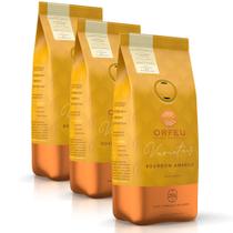 Café em Grãos Orfeu Bourbon Amarelo Kit 3 Pacotes de 250g