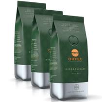 Café Em Grãos Premium Orfeu Descafeinado Kit 3 Pacotes 250G