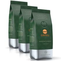 Café em Grãos Premium Orfeu Descafeinado Kit 3 Pacotes de 250g