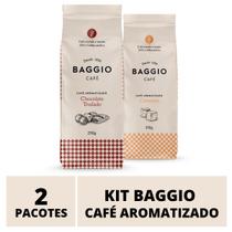 Café Em Pó Baggio, 2 Pacotes, 500g, Chocolate Trufado e Caramelo, Café Moído Aromatizado