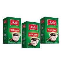 Café Em Pó Tradicional Melitta 500g Kit 3