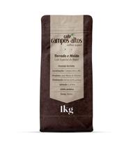 Café Especial Arabica, Moído, Pacote de 1kg. Café Campos Altos