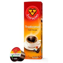 Café Filtrado Tradicional, 10 Cápsulas, Três Corações Café Filtrado Tradicional, 10 Cápsulas, Três Corações