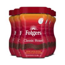 Café Folgers Classic Roast Instantâneo 340g Pacote com 6 Café Folgers Classic Roast Instantâneo 340g Pacote com 6