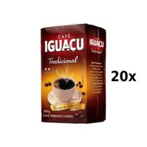 Café IGUAÇU Torrado e Moído Tradicional a Vácuo 500g Caixa com 20 Unidades Café IGUAÇU Torrado e Moído Tradicional a Vácuo 500g Caixa com 20 Unidades