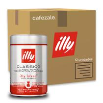 Café Illy Clássico Torrado e Moído Kit 12 Latas 250G