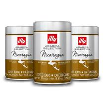 Café Illy Nicarágua Grãos 100% Arábica Kit 3 Embalagens 250G