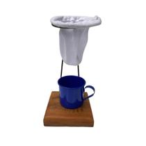 Café Individual Caneca E Coador - Demolição ul Escuro