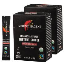 Café Instantâneo Mount Hagen 2 Pacotes de 50g Orgânico e Fair-Trade