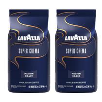 Café Lavazza Super Crema de feijão integral torrado médio 2 kg Café Lavazza Super Crema de feijão integral torrado médio 2 kg