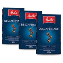 Café Melitta Descafeinado Torrado e Moído Kit 3 Pacotes 250g
