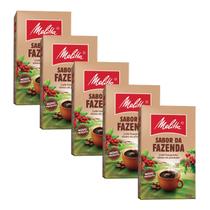 Café Melitta Sabor da Fazenda a vácuo - Kit com 5 caixas de 500 g cada.