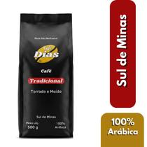 Café Moído Arábica Tradicional Artesanal Sul Minas 500g Forte