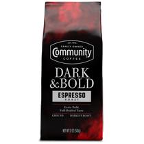 Café moído Community Coffee Dark & Bold Espresso 340 g
