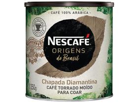 Café Moído Especial Nescafé Origens do Brasil - Chapada Diamantina Arábica Lata 250g