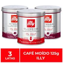 Café Moído, Illy, 3 Latas de 125g