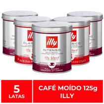 Café Moído, Illy, 5 Latas de 125g