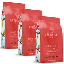 Café moído LIFEBOOST torra escura orgânico baixo em acidez 340 g