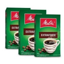 Café Moído Melitta Extra Forte a Vácuo Kit 3 Pacotes de 500g Café Moído Melitta Extra Forte a Vácuo Kit 3 Pacotes de 500g