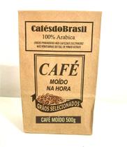 Café moído na hora 500g - 100% Arábica - Cafés do Brasil
