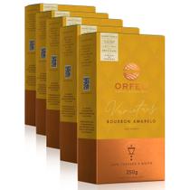 Café Moído Premium Orfeu Bourbon Amarelo Kit 5 Pacotes de 250g