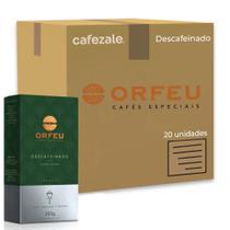 Café Moído Premium Orfeu Descafeinado Kit 20 Pacotes de 250g